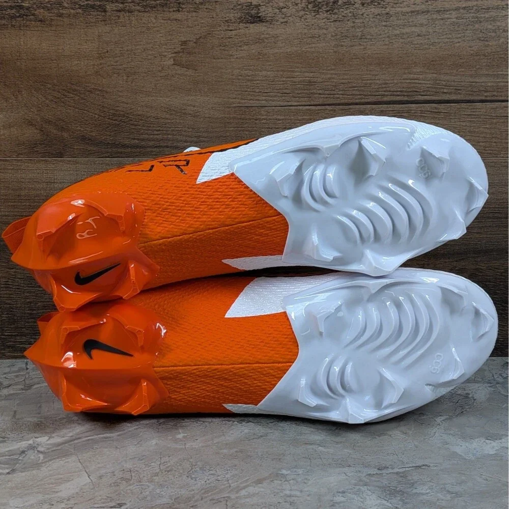 Nike Vapor Edge Speed 360 2 Men's 11 White Orange Football Cleats FQ4045-100